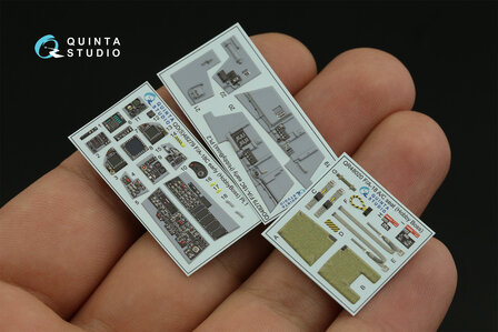 Quinta Studio QD48279 - F/A-18C early 3D-Printed &amp; coloured Interior on decal paper (for HobbyBoss) - 1:48