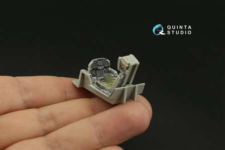 Quinta Studio QD48280 - F/A-18C late 3D-Printed &amp; coloured Interior on decal paper (for HobbyBoss) - 1:48