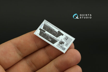 Quinta Studio QD48280 - F/A-18C late 3D-Printed &amp; coloured Interior on decal paper (for HobbyBoss) - 1:48