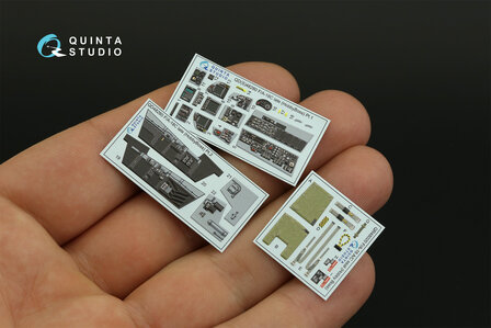 Quinta Studio QD48280 - F/A-18C late 3D-Printed &amp; coloured Interior on decal paper (for HobbyBoss) - 1:48