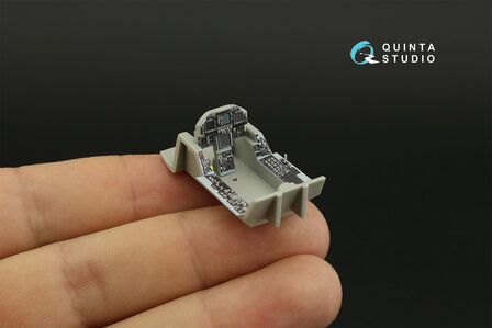 Quinta Studio QD48280 - F/A-18C late 3D-Printed &amp; coloured Interior on decal paper (for HobbyBoss) - 1:48