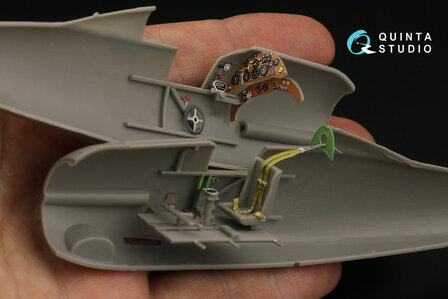 Quinta Studio QD48297 - Gloster Gladiator MKI 3D-Printed &amp; coloured Interior on decal paper (for Roden kit) - 1:48