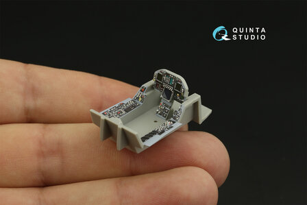 Quinta Studio QDS-48279 - F/A-18C early 3D-Printed &amp; coloured Interior on decal paper (for HobbyBoss) - Small Version - 1:48