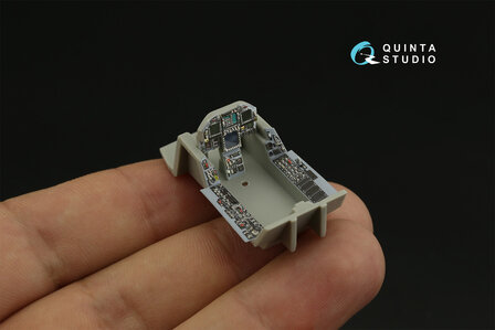 Quinta Studio QDS-48279 - F/A-18C early 3D-Printed &amp; coloured Interior on decal paper (for HobbyBoss) - Small Version - 1:48