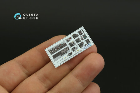 Quinta Studio QDS-48280 - F/A-18C late 3D-Printed &amp; coloured Interior on decal paper (for HobbyBoss) - Small Version - 1:48