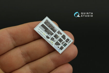 Quinta Studio QDS-48280 - F/A-18C late 3D-Printed &amp; coloured Interior on decal paper (for HobbyBoss) - Small Version - 1:48