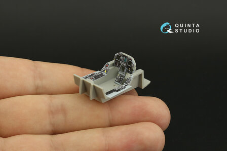 Quinta Studio QDS-48280 - F/A-18C late 3D-Printed &amp; coloured Interior on decal paper (for HobbyBoss) - Small Version - 1:48