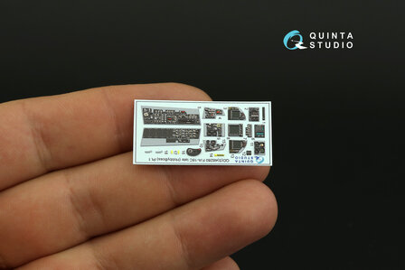 Quinta Studio QDS-48280 - F/A-18C late 3D-Printed &amp; coloured Interior on decal paper (for HobbyBoss) - Small Version - 1:48