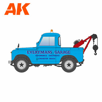 AK35014 - Land Rover 88 Series IIA Crane-Tow Truck - 1:35 - [AK Interactive]