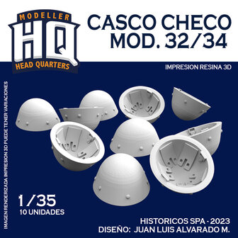 HQ35519 - Casco Checo Mod. 32/34 - 1:35 - [HQ - Modeller`s Head Quarters]