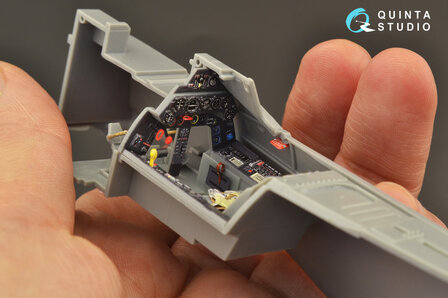 Quinta Studio QD32126 - FW 190A-8  3D-Printed &amp; coloured Interior on decal paper (for Hasegawa kit) - 1:32