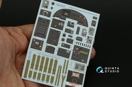 Quinta Studio QD32151 - Avro Lancaster B. Mk.I 3D-Printed &amp; coloured Interior on decal paper (for HK Model kit) - 1:32