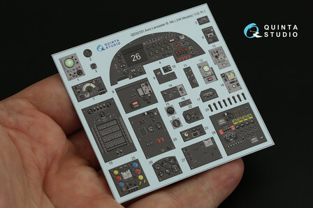 Quinta Studio QD32151 - Avro Lancaster B. Mk.I 3D-Printed &amp; coloured Interior on decal paper (for HK Model kit) - 1:32