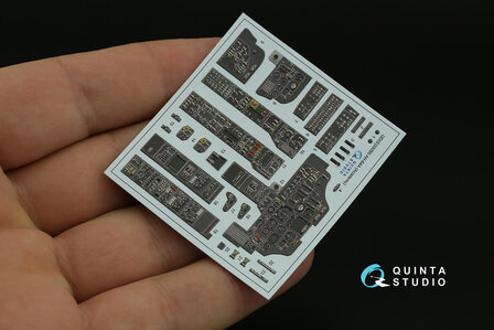 Quinta Studio QD35090 - AH-64A 3D-Printed &amp; coloured Interior on decal paper (for Academy kit) - 1:35