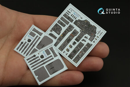 Quinta Studio QD35090 - AH-64A 3D-Printed &amp; coloured Interior on decal paper (for Academy kit) - 1:35