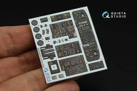 Quinta Studio QD35100 - CH-54A 3D-Printed &amp; coloured Interior on decal paper (for ICM kit)- 1:35