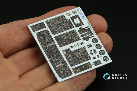 Quinta Studio QD35100 - CH-54A 3D-Printed &amp; coloured Interior on decal paper (for ICM kit)- 1:35