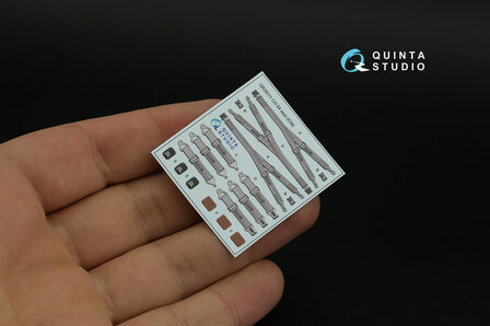 Quinta Studio QD35100 - CH-54A 3D-Printed &amp; coloured Interior on decal paper (for ICM kit)- 1:35