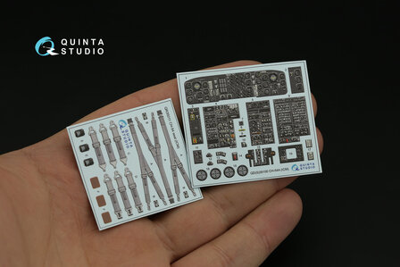 Quinta Studio QD35100 - CH-54A 3D-Printed &amp; coloured Interior on decal paper (for ICM kit)- 1:35