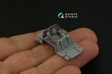 Quinta Studio QD48296 - FW 190D-9 3D-Printed &amp; coloured Interior on decal paper (for HobbyBoss kit) - 1:48