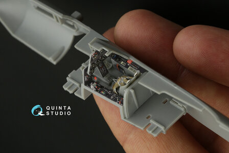 Quinta Studio QD48296 - FW 190D-9 3D-Printed &amp; coloured Interior on decal paper (for HobbyBoss kit) - 1:48