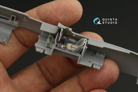 Quinta Studio QD48296 - FW 190D-9 3D-Printed &amp; coloured Interior on decal paper (for HobbyBoss kit) - 1:48