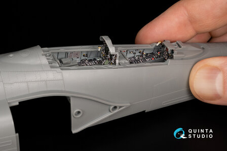 Quinta Studio QD48341 - F-4G early 3D-Printed &amp; coloured Interior on decal paper  (for Meng kit) - 1:48