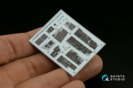 Quinta Studio QD48341 - F-4G early 3D-Printed &amp; coloured Interior on decal paper  (for Meng kit) - 1:48