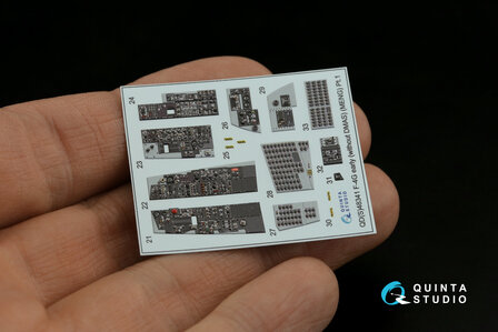 Quinta Studio QD48341 - F-4G early 3D-Printed &amp; coloured Interior on decal paper  (for Meng kit) - 1:48