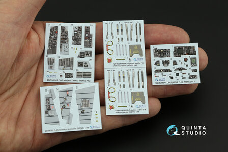 Quinta Studio QD48342 - F-4G late 3D-Printed &amp; coloured Interior on decal paper  (for Meng kit) - 1:48