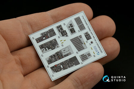 Quinta Studio QD48342 - F-4G late 3D-Printed &amp; coloured Interior on decal paper  (for Meng kit) - 1:48