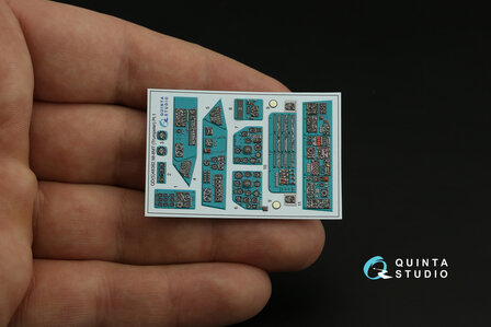 Quinta Studio QDS-48382 - Mi-8MT 3D-Printed &amp; coloured Interior on decal paper (for Trumpeter kit) - Small Version - 1:48