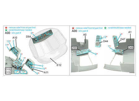 Quinta Studio QDS-48380 - Mi-8MT 3D-Printed &amp; coloured Interior on decal paper (for AMK kit) - Small Version - 1:48