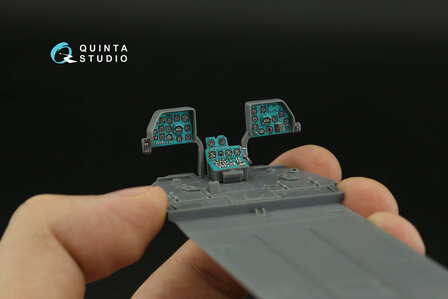 Quinta Studio QDS-48380 - Mi-8MT 3D-Printed &amp; coloured Interior on decal paper (for AMK kit) - Small Version - 1:48