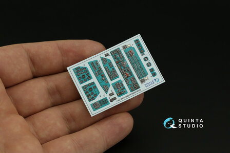 Quinta Studio QDS-48380 - Mi-8MT 3D-Printed &amp; coloured Interior on decal paper (for AMK kit) - Small Version - 1:48