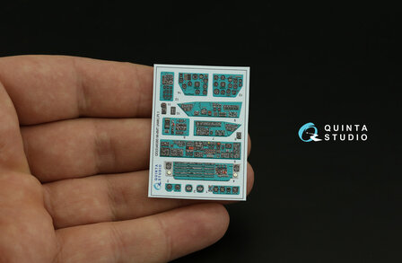 Quinta Studio QDS-48380 - Mi-8MT 3D-Printed &amp; coloured Interior on decal paper (for AMK kit) - Small Version - 1:48