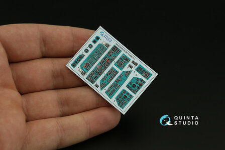 Quinta Studio QDS-48380 - Mi-8MT 3D-Printed &amp; coloured Interior on decal paper (for AMK kit) - Small Version - 1:48