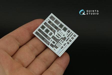 Quinta Studio QDS-48362 - AH-64D 3D-Printed &amp; coloured Interior on decal paper (for Hasegawa kit) - Small Version - 1:48