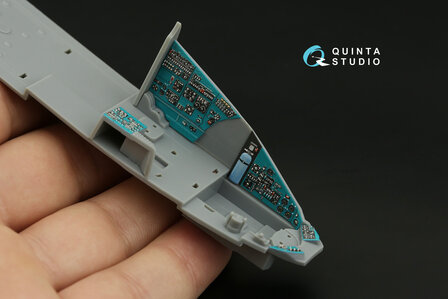 Quinta Studio QDS-48356 - Mi-24D 3D-Printed &amp; coloured Interior on decal paper (for Trumpeter kit) - Small Version - 1:48