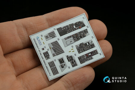 Quinta Studio QDS-48342 - F-4G late 3D-Printed &amp; coloured Interior on decal paper  (for Meng kit) - Small Version - 1:48