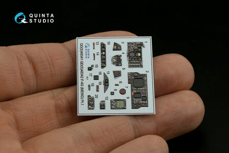 Quinta Studio QDS-48342 - F-4G late 3D-Printed &amp; coloured Interior on decal paper  (for Meng kit) - Small Version - 1:48