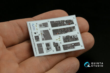 Quinta Studio QDS-48341 - F-4G early 3D-Printed &amp; coloured Interior on decal paper  (for Meng kit) - Small Version - 1:48