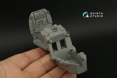 Quinta Studio QDS-35099 - AH-64E 3D-Printed &amp; coloured Interior on decal paper (for Takom kit) - Small Version - 1:35