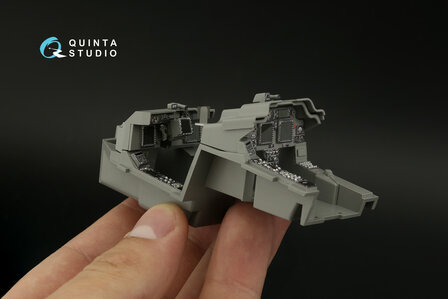 Quinta Studio QDS-35099 - AH-64E 3D-Printed &amp; coloured Interior on decal paper (for Takom kit) - Small Version - 1:35