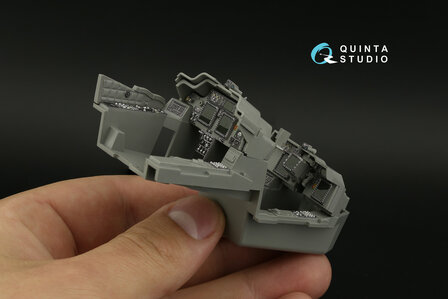 Quinta Studio QDS-35099 - AH-64E 3D-Printed &amp; coloured Interior on decal paper (for Takom kit) - Small Version - 1:35