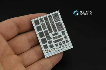 Quinta Studio QDS-35099 - AH-64E 3D-Printed &amp; coloured Interior on decal paper (for Takom kit) - Small Version - 1:35