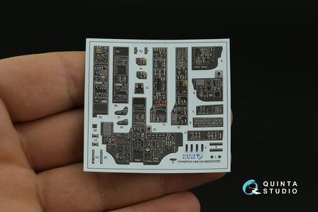 Quinta Studio QDS-35090 - AH-64A 3D-Printed &amp; coloured Interior on decal paper (for Academy kit) - Small Version - 1:35