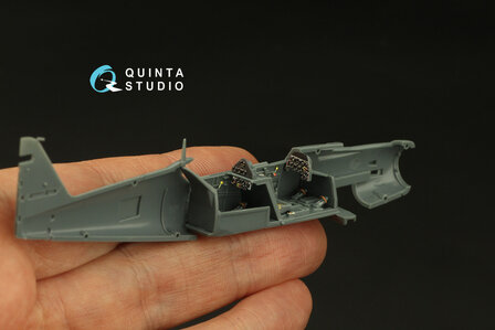 Quinta Studio QD72064 - Avia CS-199 3D-Printed &amp; coloured Interior on decal paper (for Eduard kit) - 1:72