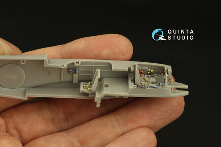 Quinta Studio QD72062 - Me 410 3D-Printed &amp; coloured Interior on decal paper (for Fine Molds kit) - 1:72