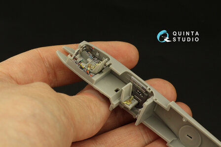 Quinta Studio QD72062 - Me 410 3D-Printed &amp; coloured Interior on decal paper (for Fine Molds kit) - 1:72